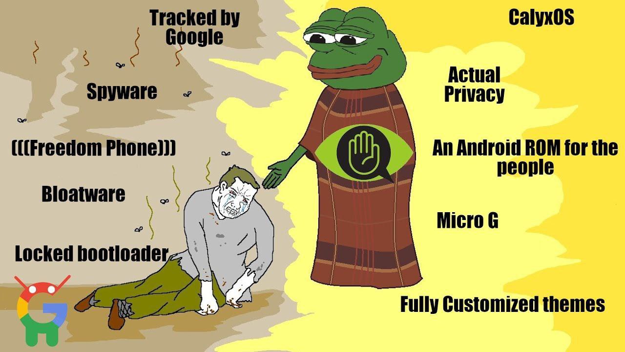 Безопасный Android здорового человека — CalyxOS