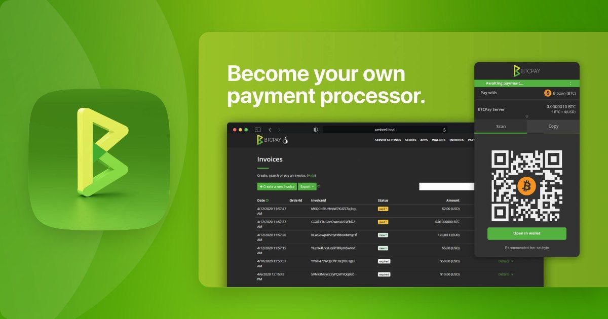 Cover Image BTCPayServer — принимаем биткоин без посредников