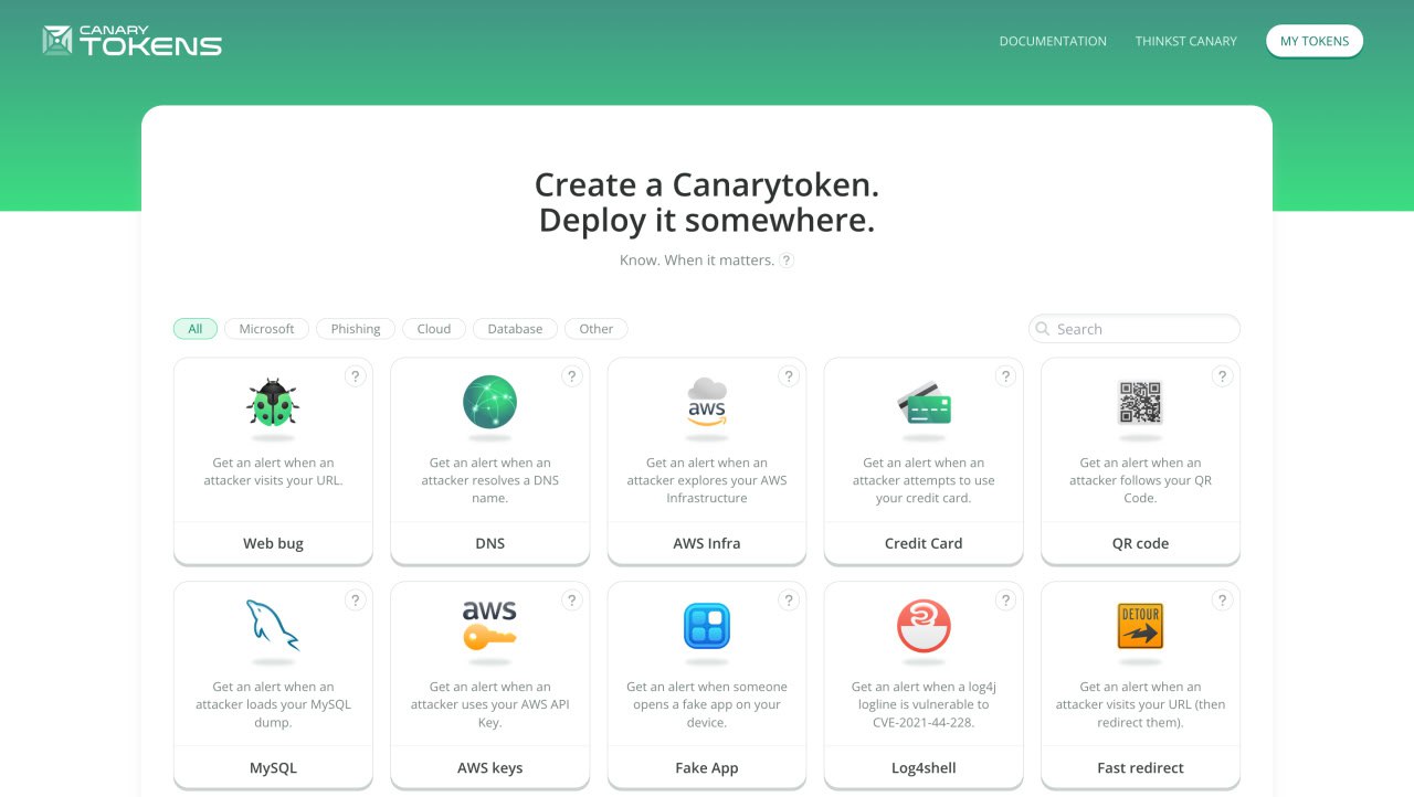 Canarytokens — узнай, кто роется в твоих файлах