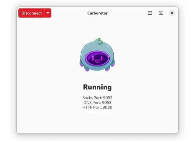 Carburetor — Orbot для Linux