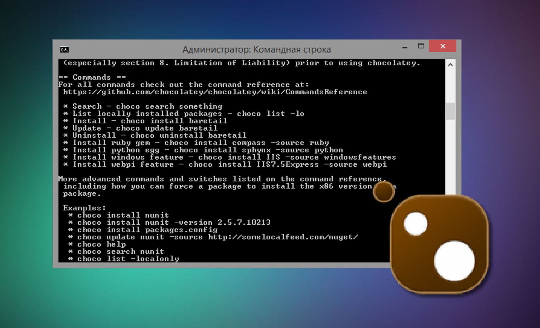 Chocolatey — графический менеджер пакетов для Windows