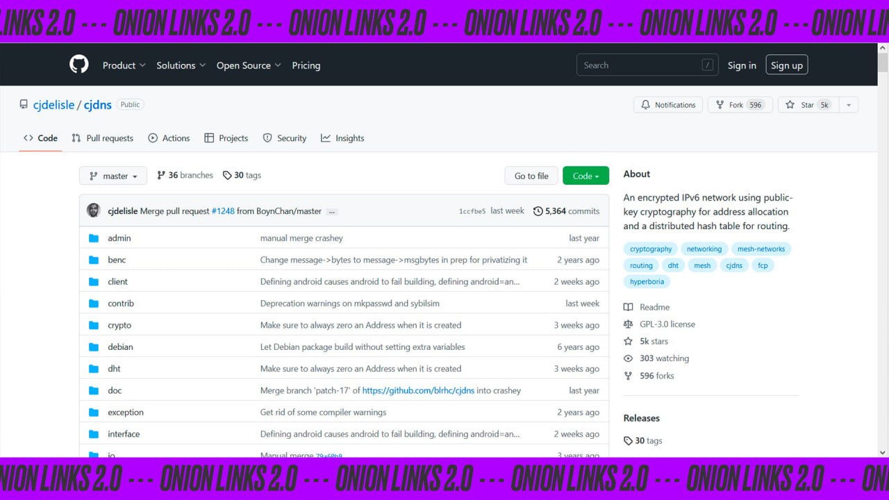 Cjdns — сетевой протокол для создания зашифрованной сети IPv6