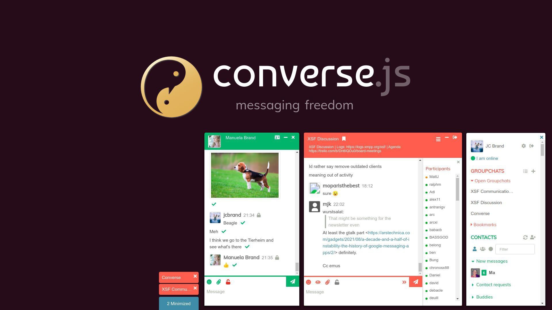 Converse.js — XMPP в браузере