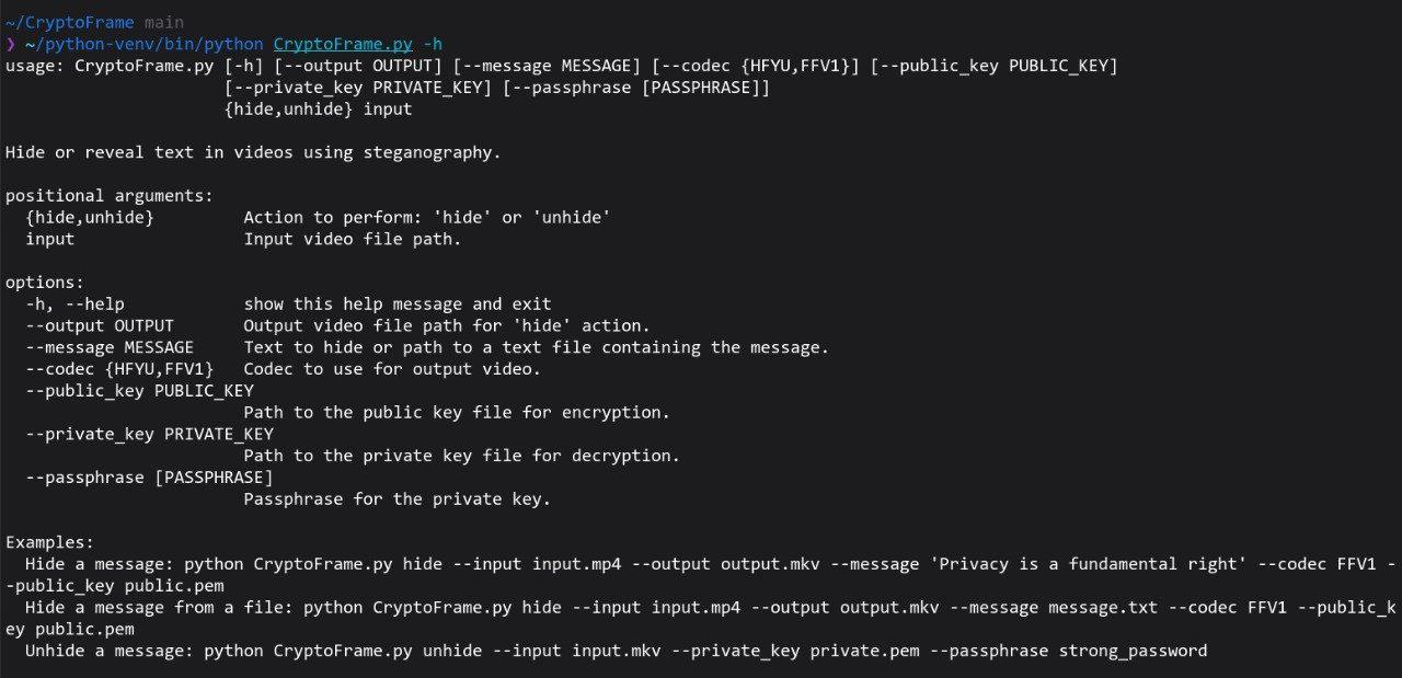 Cover Image CryptoFrame — гениальная видеостеганография