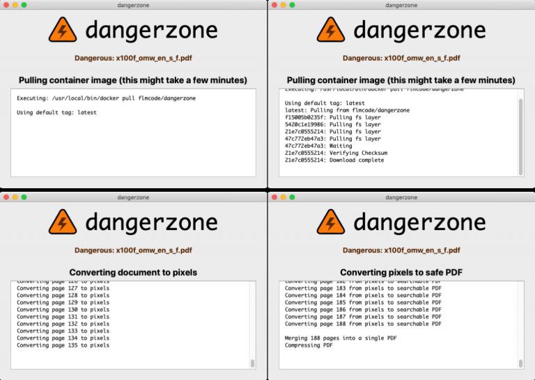 Dangerzone — почтовый санитар