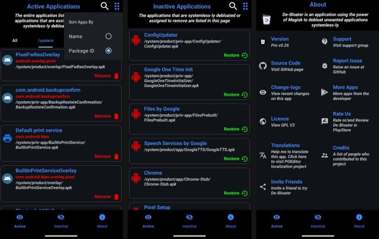 De-Bloater — чистим Android от мусора безопасно
