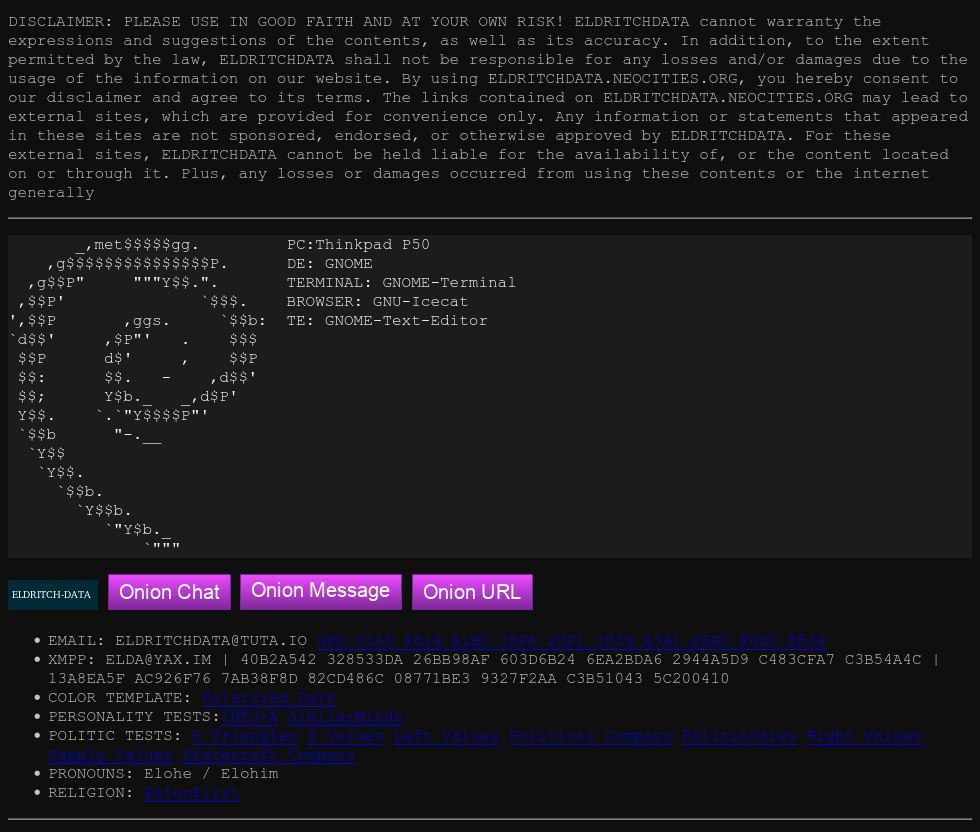 ELDRITCHDATA — блог параноика анархиста