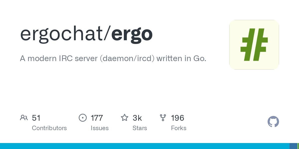 Ergo — современный сервер IRC
