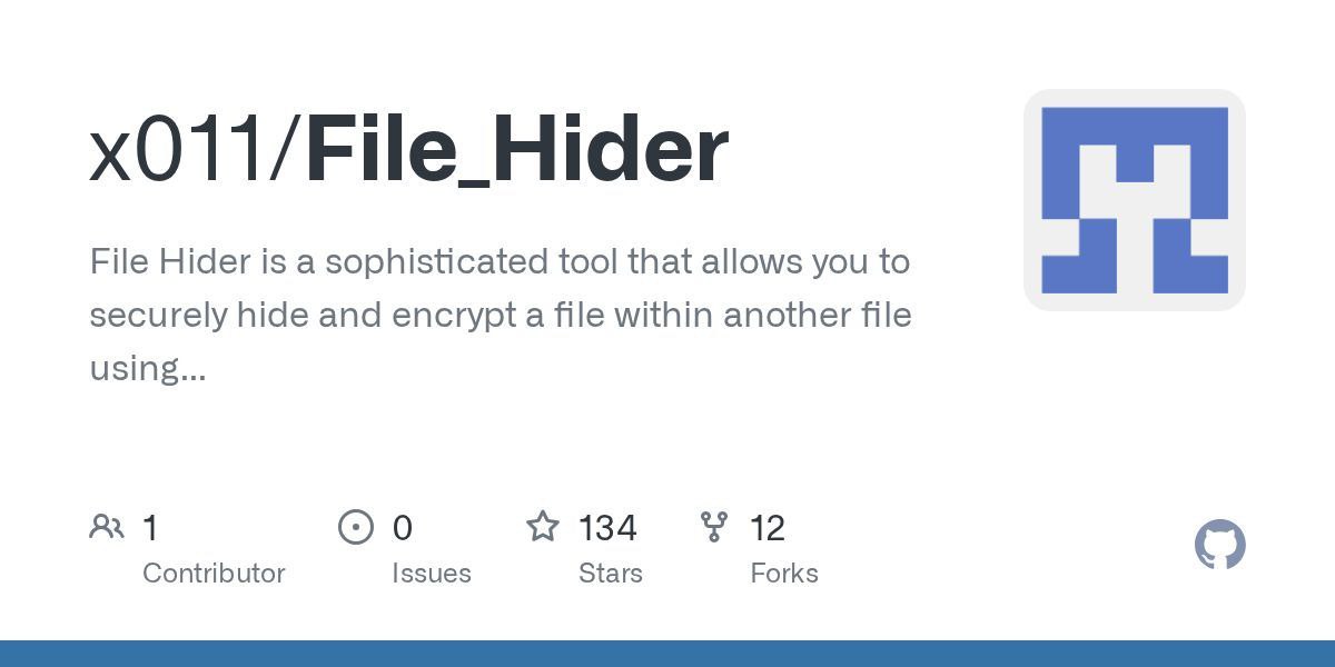 Cover Image File_Hider — микс сжатия, шифрования и сокрытия данных