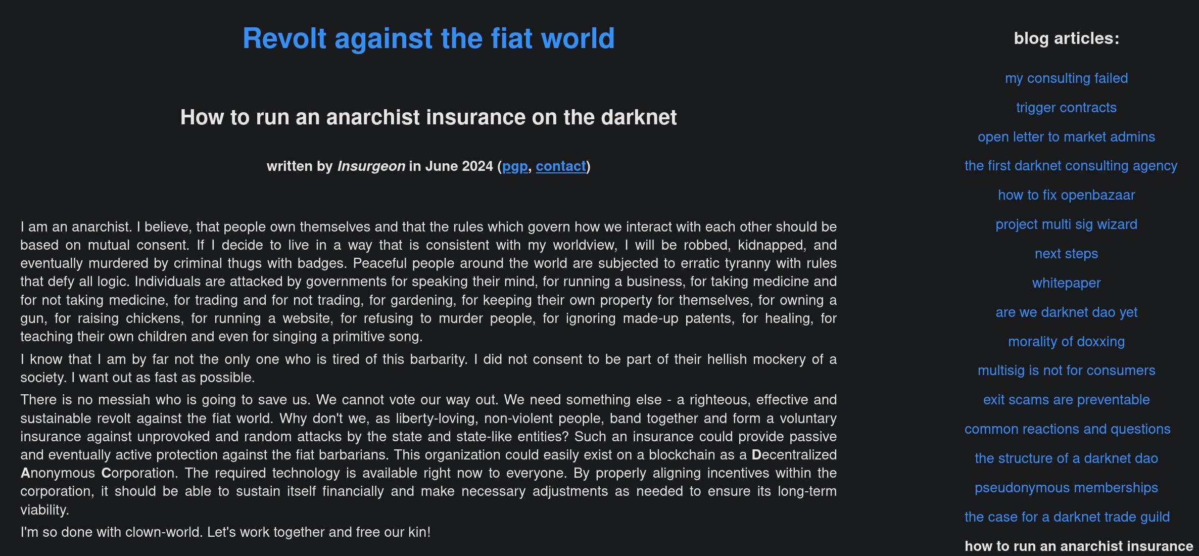 Insurgeon — дивный новый анонимный мир