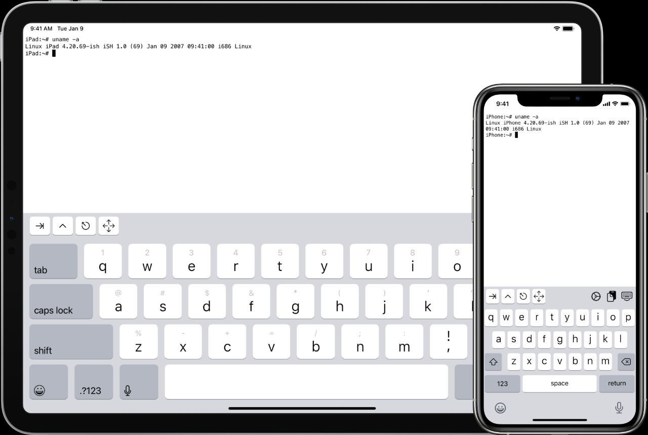 iSH — терминал для iOS