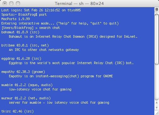 MacPorts — больше софта от Linux на macOS