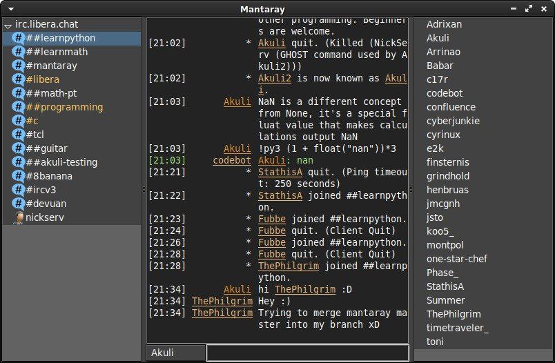 Mantaray — IRC-клиент для I2P
