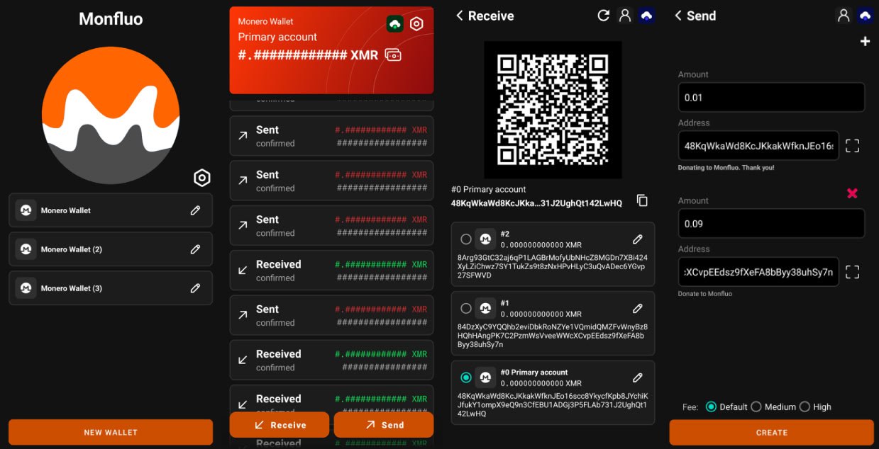 Monfluo — Monero кошелёк аскета