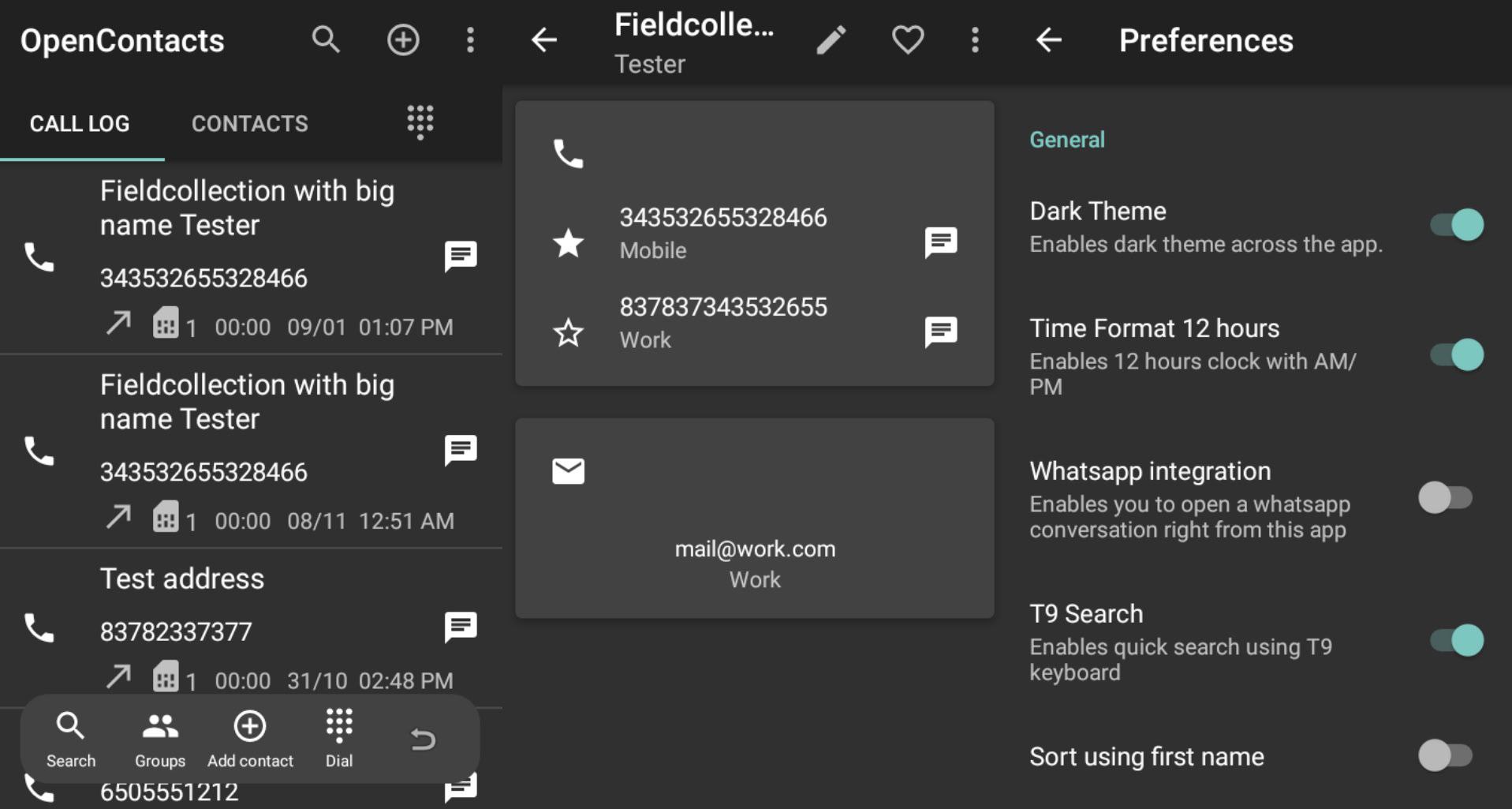 Open Contacts — приватный контакты