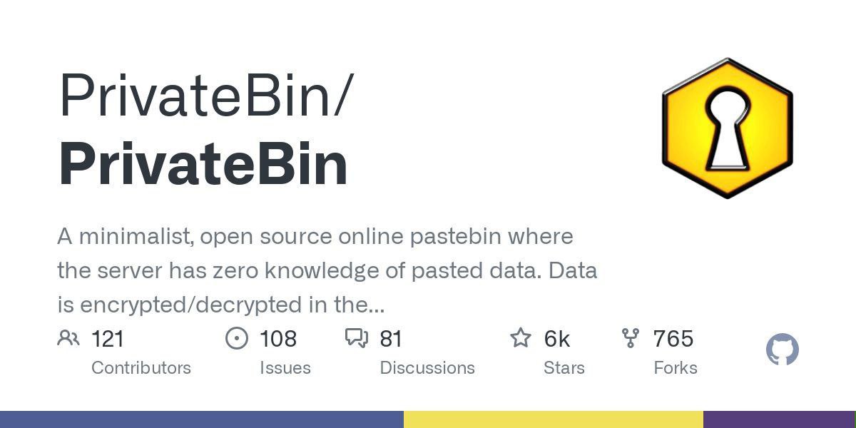 PrivateBin — PasteBin параноика