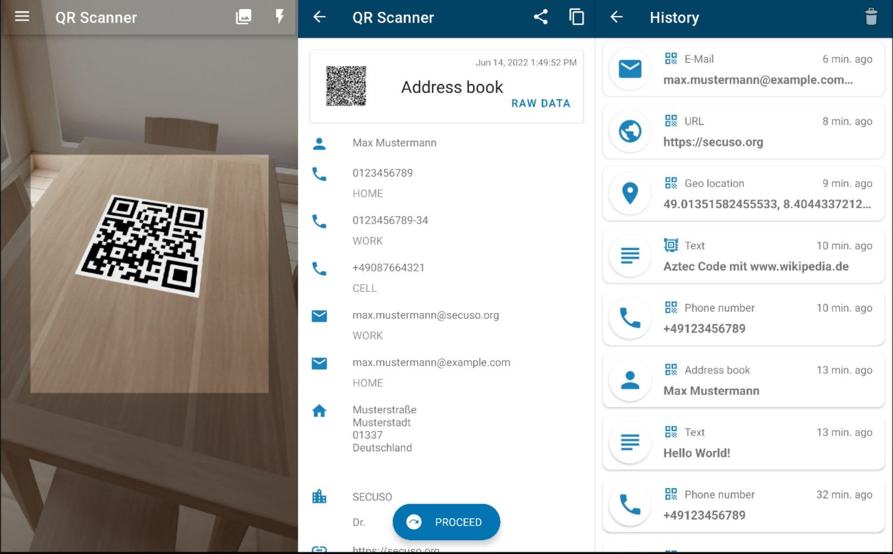 QR Scanner (PFA) — сканируем QR с умом