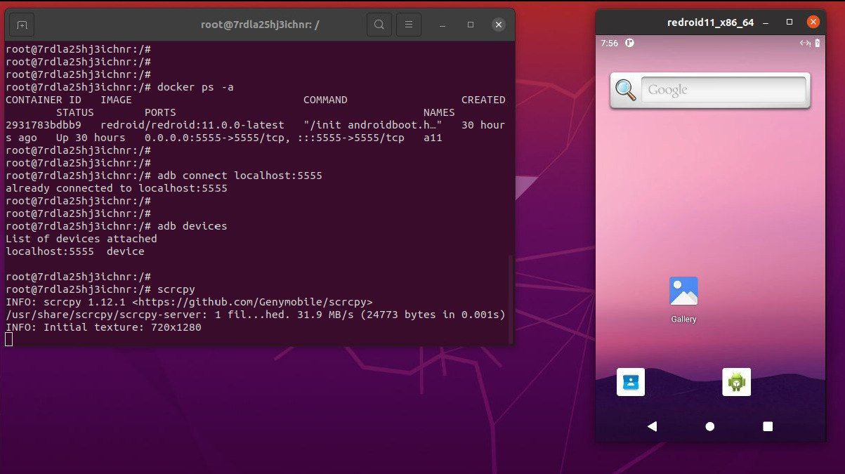 Redroid — Android в контейнере