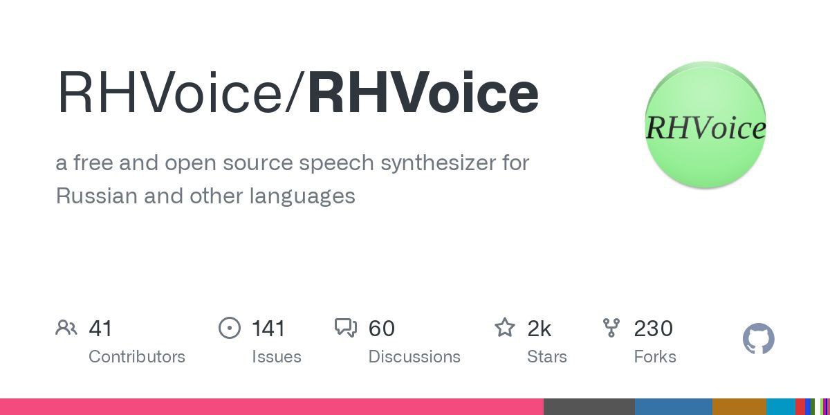 RHVoice — свободный синтезатор голоса