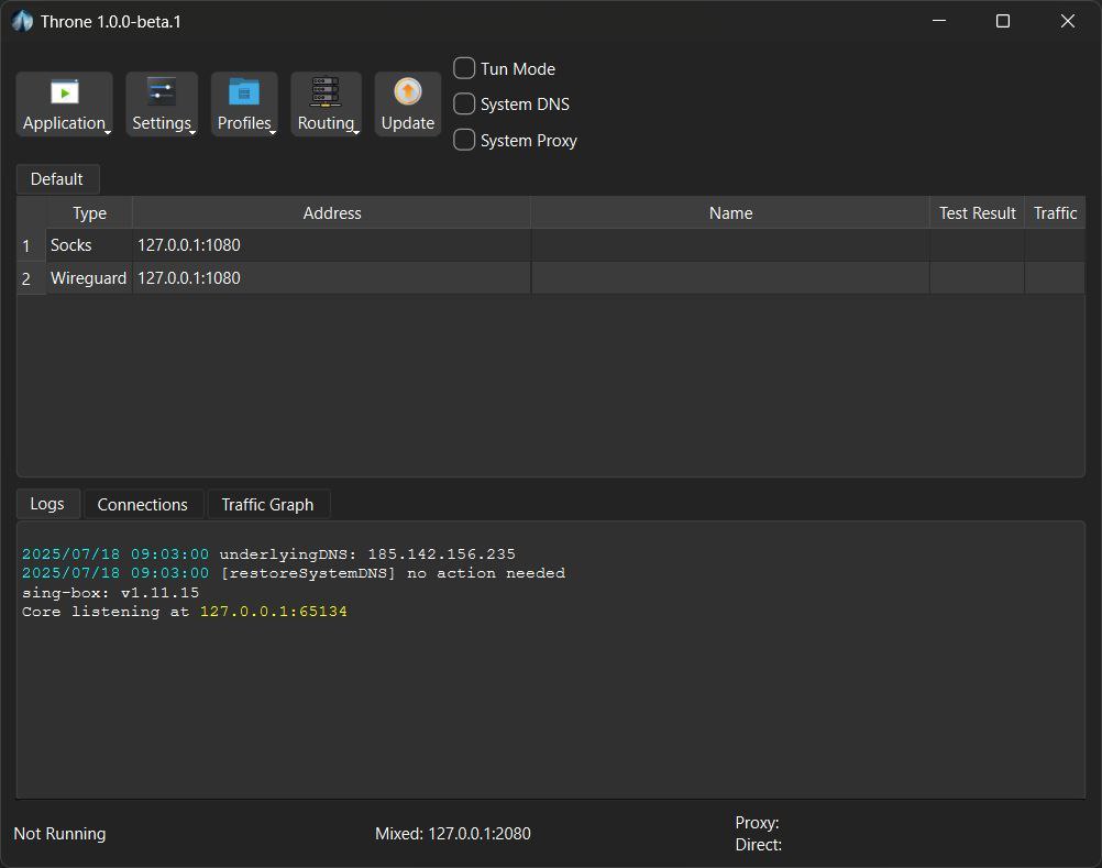 Throne — наследник Nekoray