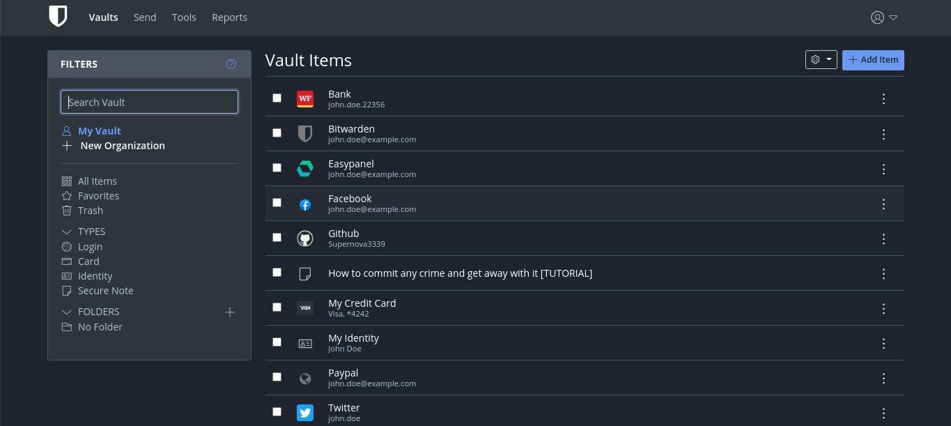 Vaultwarden — легковесный сервер Bitwarden