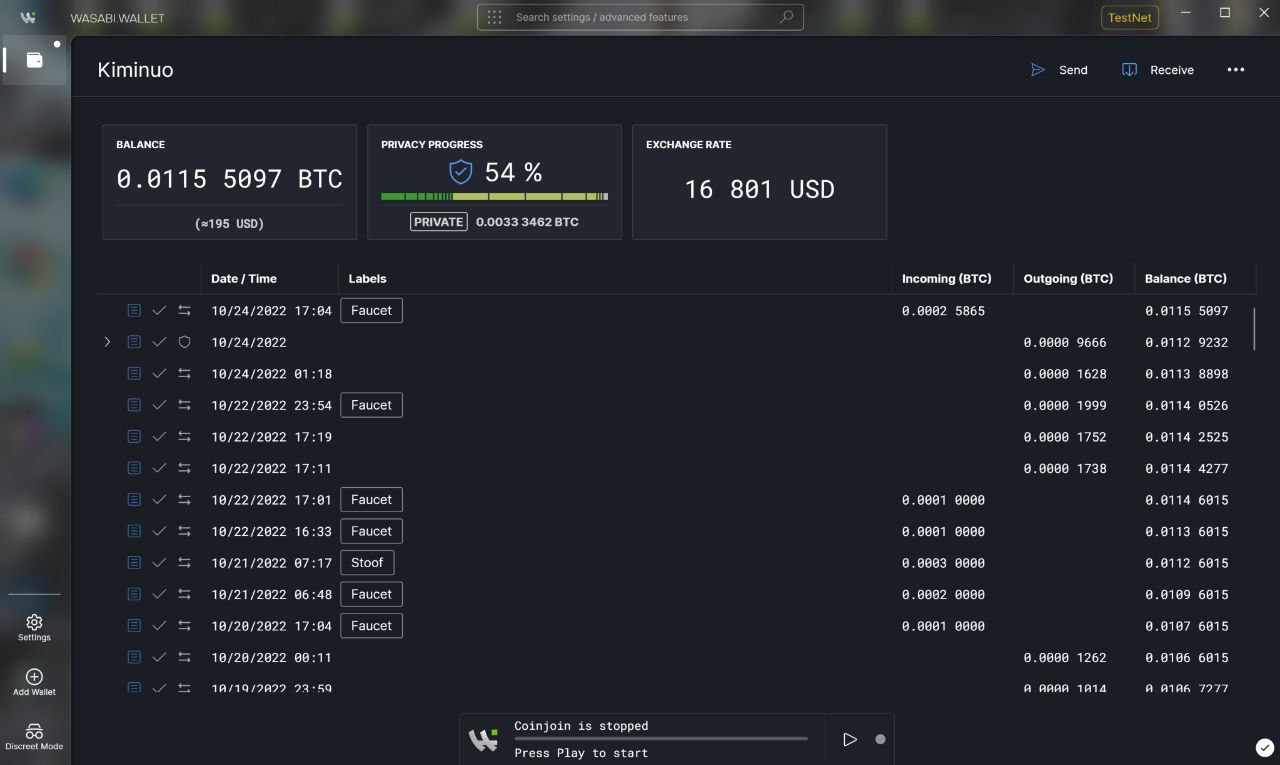 Wasabi Wallet — заноза для аналитиков блокчейна