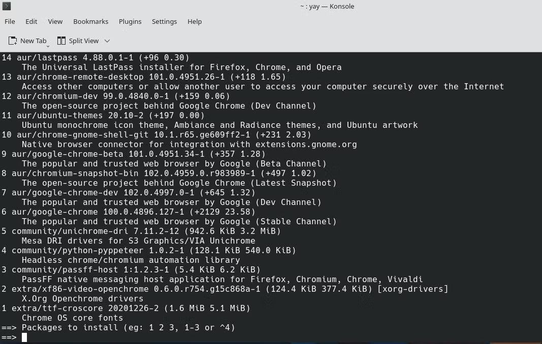 Yay — ускоряем работу с AUR