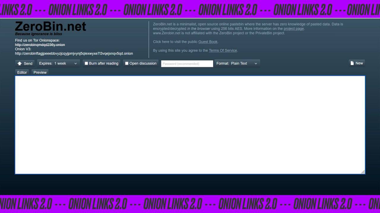 ZeroBin — минималистичный сервис анонимных записок